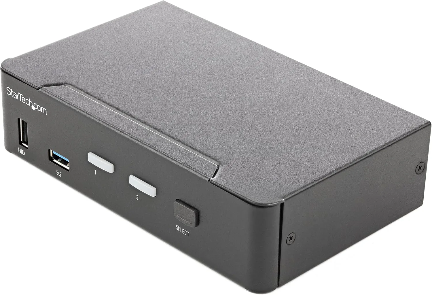 StarTech.com 2 Port HDMI KVM Switch - Single Monitor 4K 60Hz Ultra HD HDR - Desktop HDMI 2.0 KVM Switch with 2 Port USB 3.0 Hub (5Gbps) and 4X USB 2.0 HID, Audio - Hotkey Switching - TAA