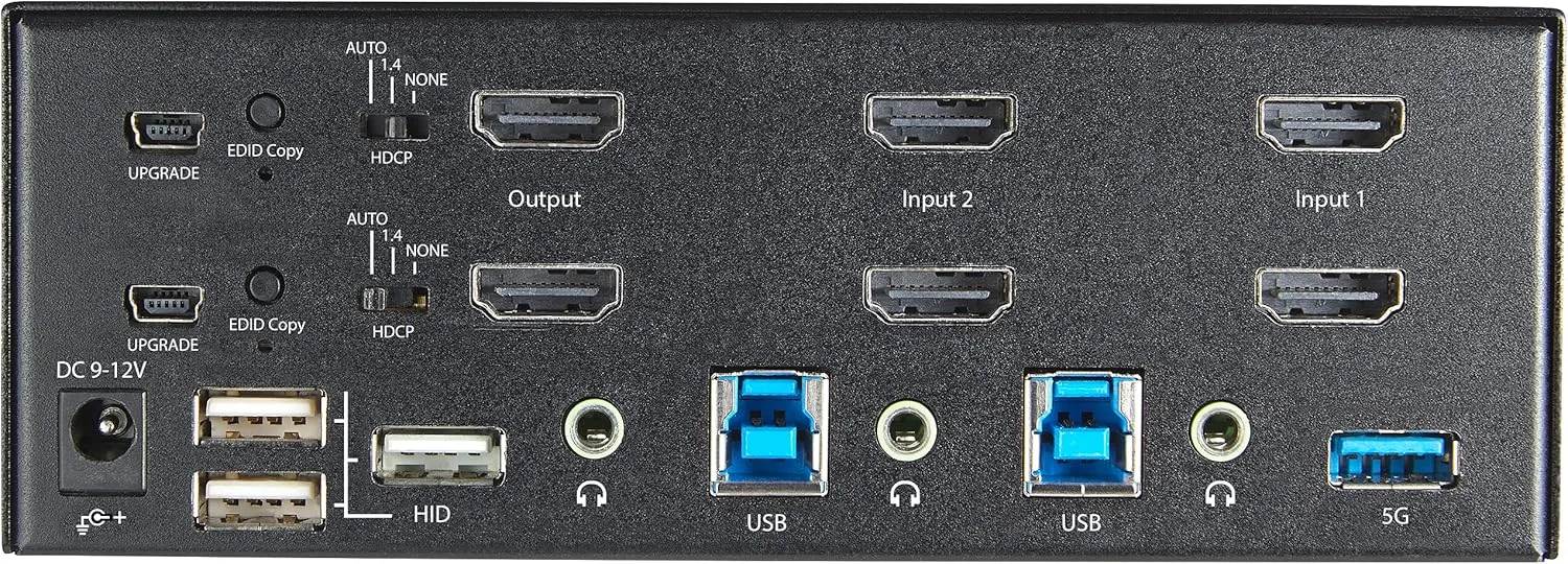 StarTech.com 2-Port Dual Monitor HDMI KVM Switch 4K60Hz SV231DHU34K6