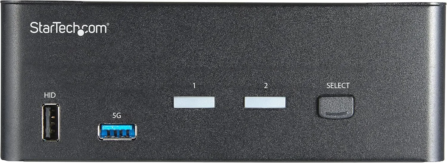 StarTech.com 2-Port Dual Monitor HDMI KVM Switch 4K60Hz SV231DHU34K6