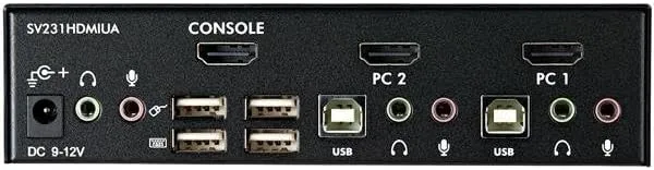 StarTech.com HDMI KVM Switch with USB Hub and Audio