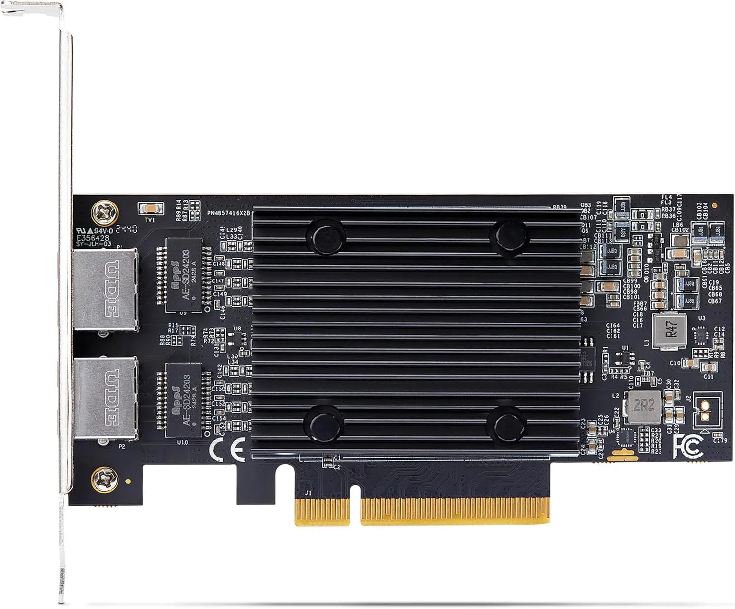 StarTech.com 2-Port PCIe 10Gb Ethernet Network Card, Windows and Linux, BCM57416 Chipset, 10GBASE-T, NIC Card, TAA