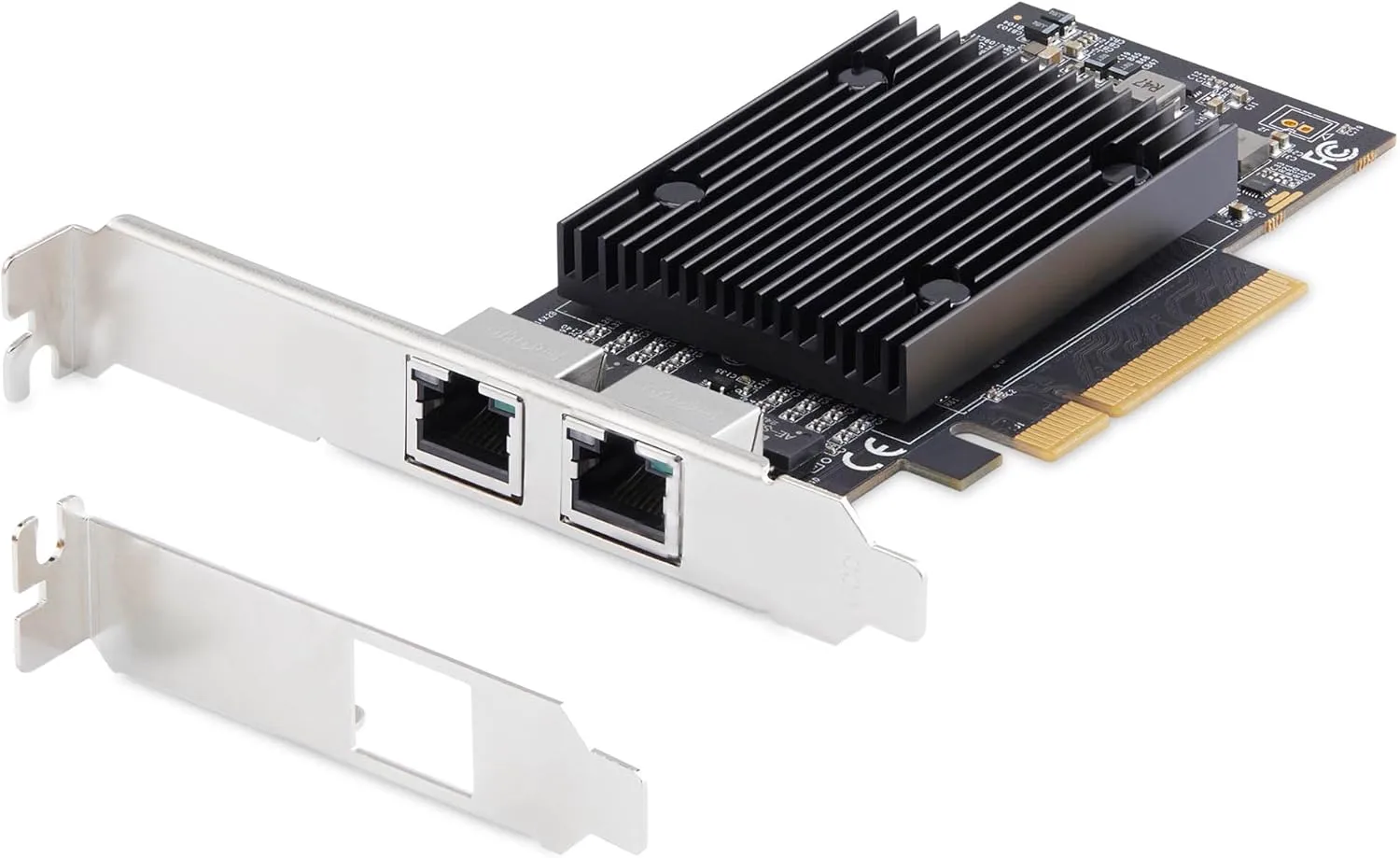 StarTech.com 2-Port PCIe 10Gb Ethernet Network Card, Windows and Linux, BCM57416 Chipset, 10GBASE-T, NIC Card, TAA