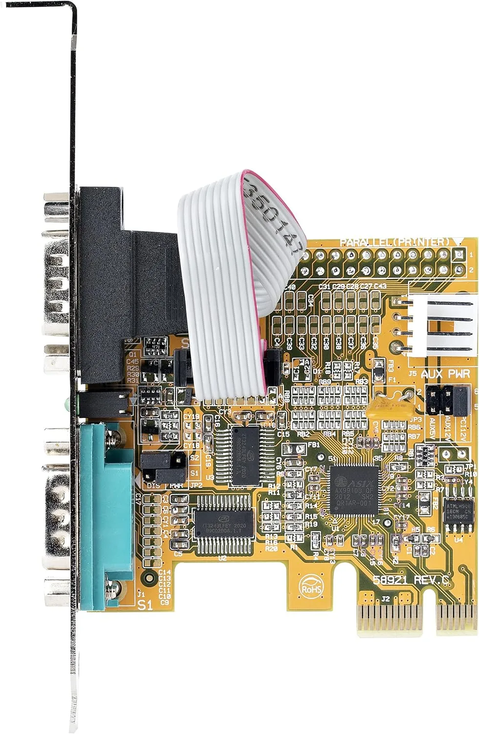 StarTech.com 2-Port PCI Express Serial Interface Card, Dual Port PCIe to RS232 (DB9) Serial Card, 16C1050 UART