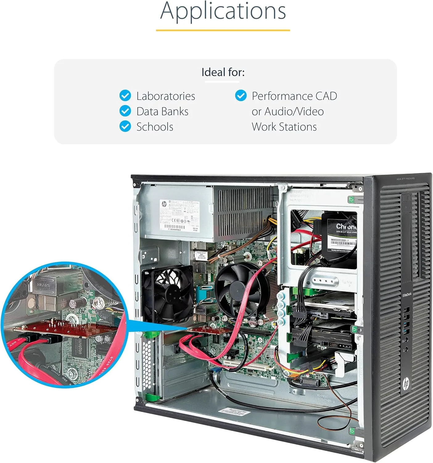 SATA PCIe Card - 2 Port PCIe SATA Expansion Card - 6Gbps - Full/Low Profile - PCI Express to SATA Adapter/Controller
