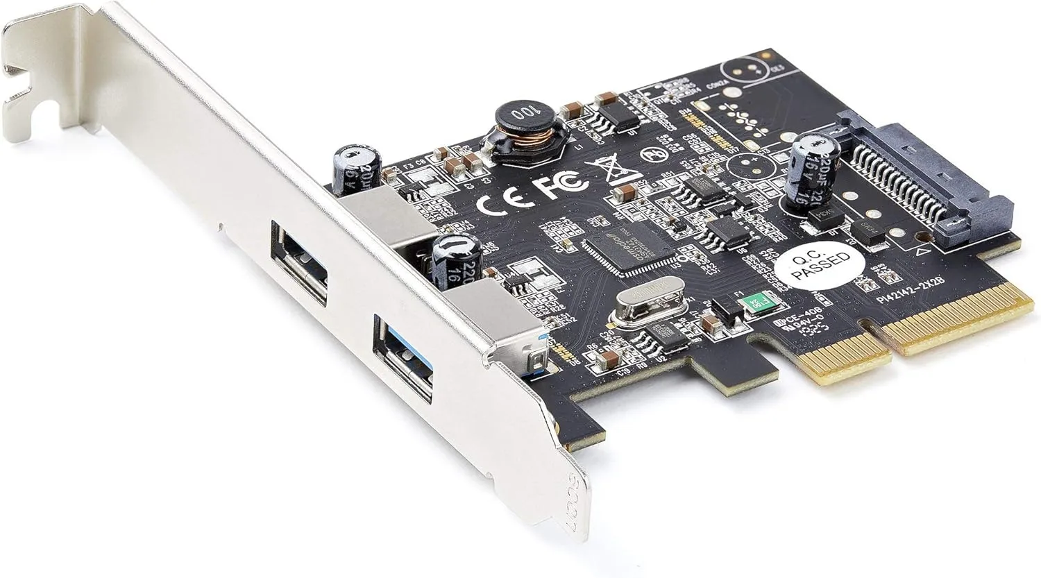 StarTech.com 2-Port USB PCIe Card with 10Gbps/Port - USB 3.1/3.2 Gen 2 Type-A PCI Express 3.0 x2 Host Controller Expansion
