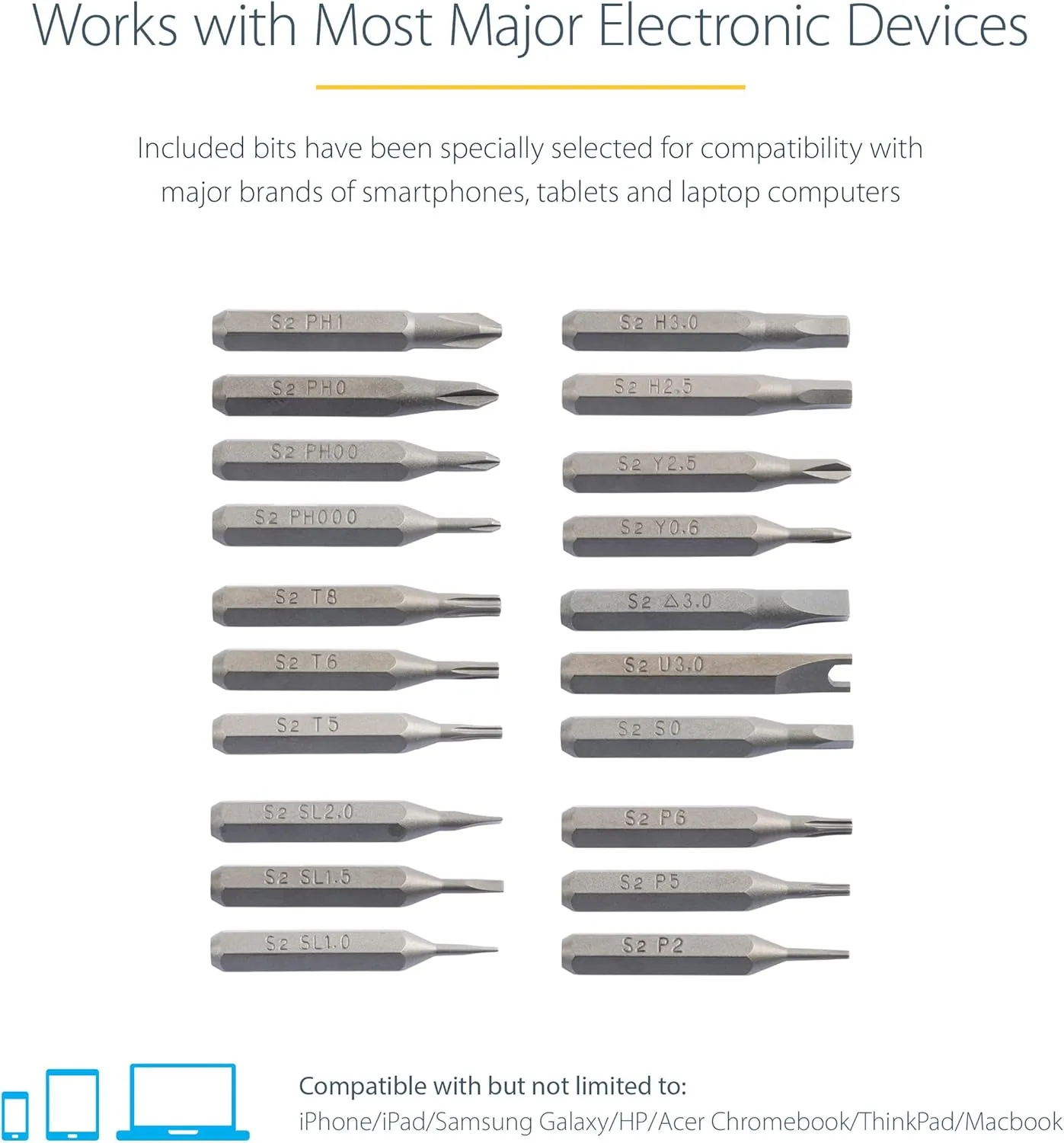 StarTech.com Electric Precision Screwdriver Set