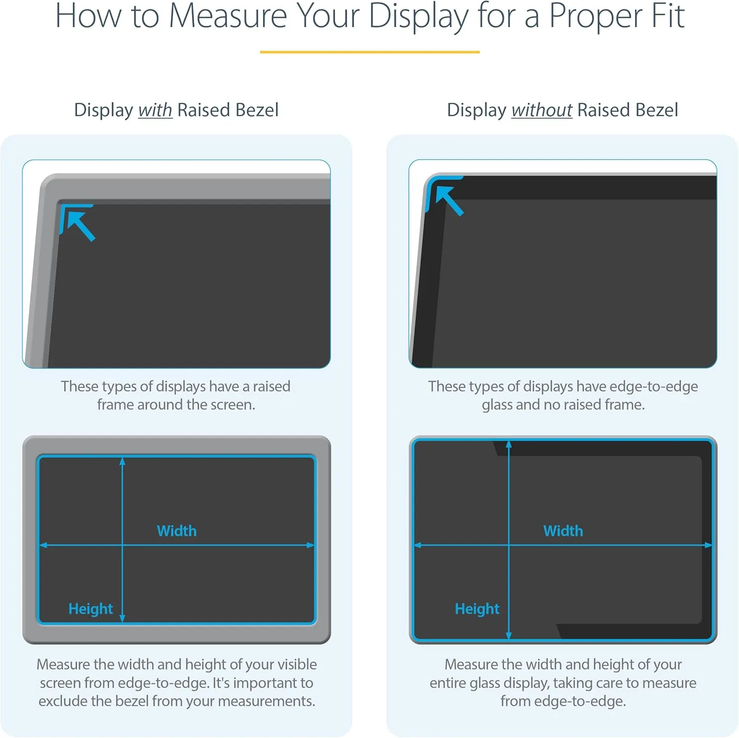 StarTech.com Monitor Privacy Screen - Reversible Matte/Gloss Filter