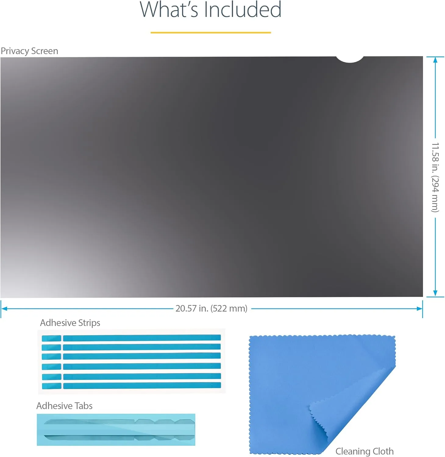 StarTech.com Monitor Privacy Screen - Reversible Matte/Gloss Filter