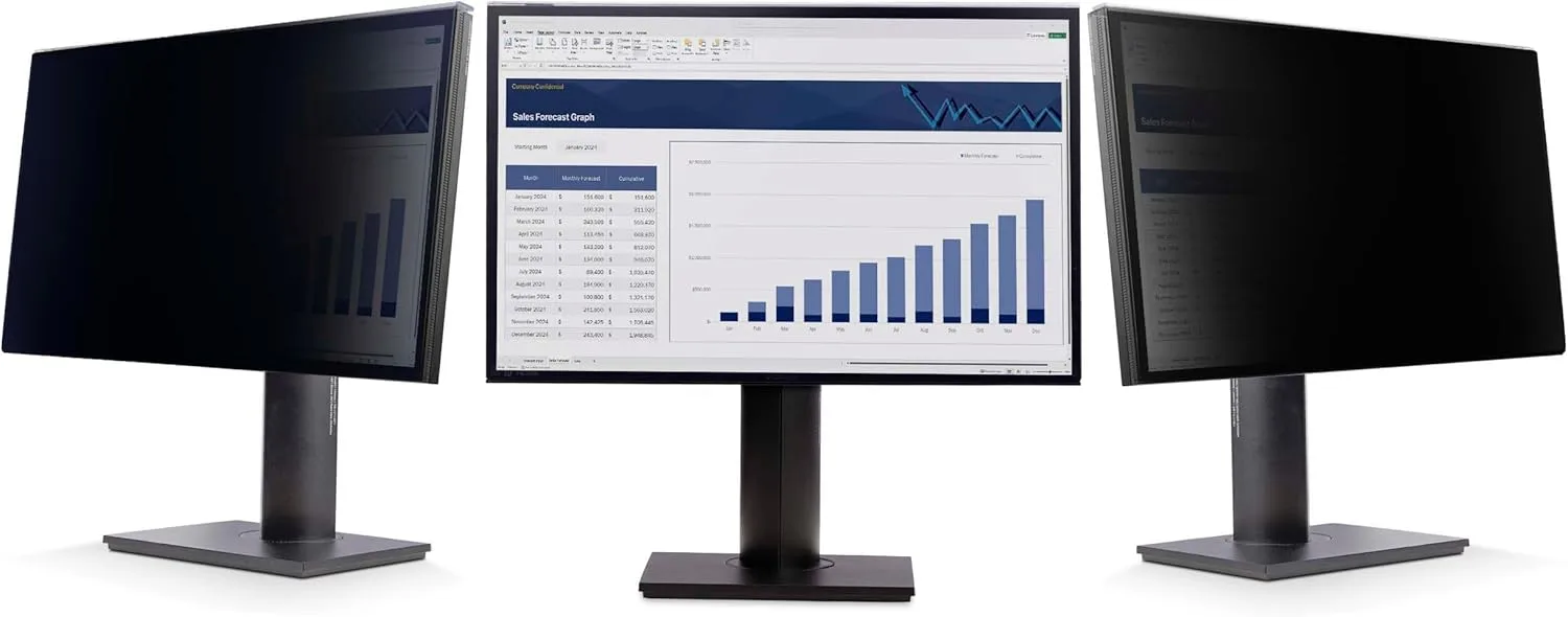 StarTech.com Hanging Acrylic Monitor Privacy Screen 16:9 ±30°
