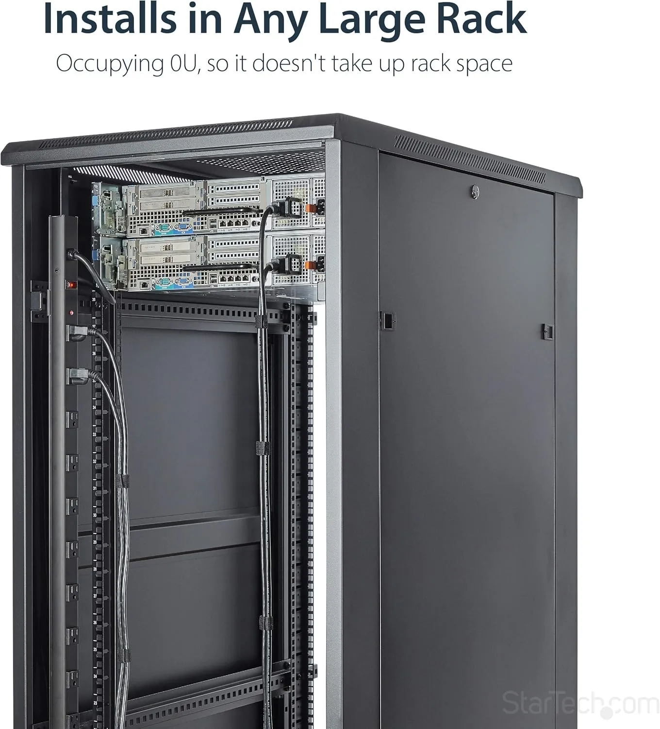 StarTech.com 24 Outlet 120V 15A Rackmount Power Strip - Power distribution strip (rack-mountable) - output connectors: 24