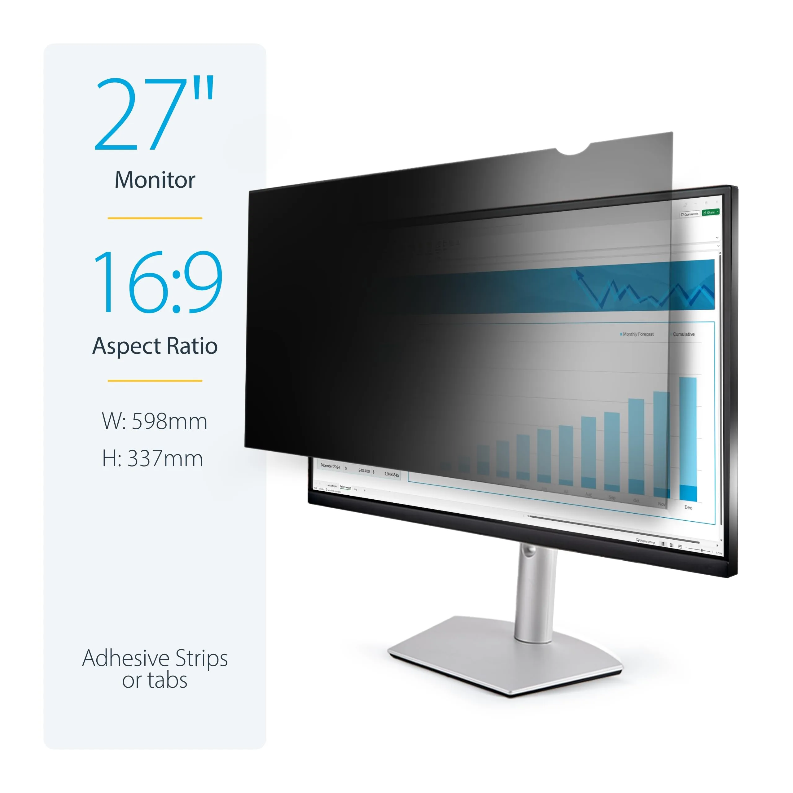 StarTech.com Monitor Privacy Screen - Reversible Matte/Gloss Filter