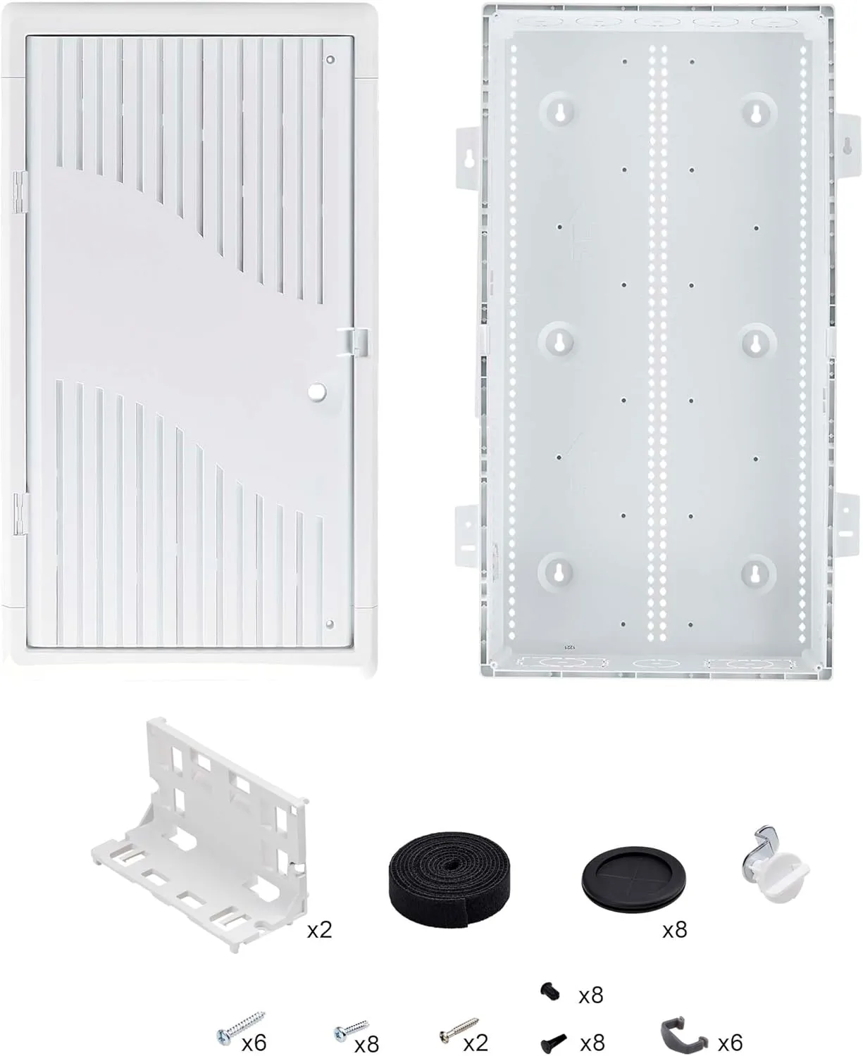 StarTech.com 28-Inch Wall-Mount Media Enclosure, Cable Management Box for Network Distribution, Structured Media Enclosure