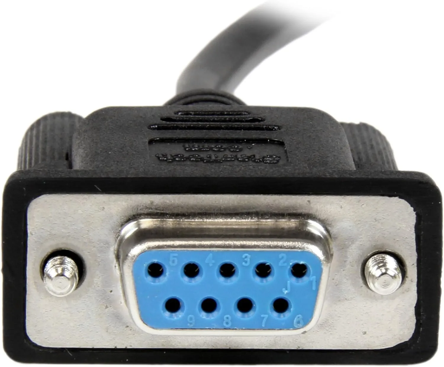 StarTech.com 2m Black DB9 RS232 Serial Null Modem Cable F/F - DB9 Female to Female - 9 pin RS232 Null Modem Cable - 2 meter