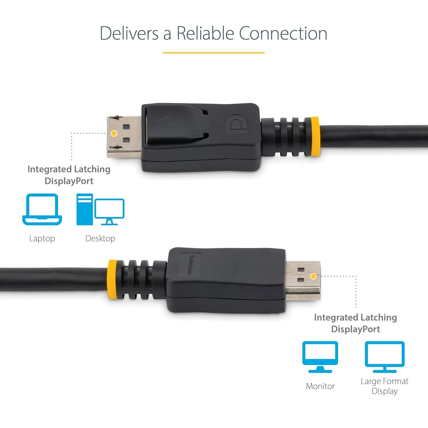 StarTech.com 2m DisplayPort 1.2 Cable with Latches (DISPL2M)