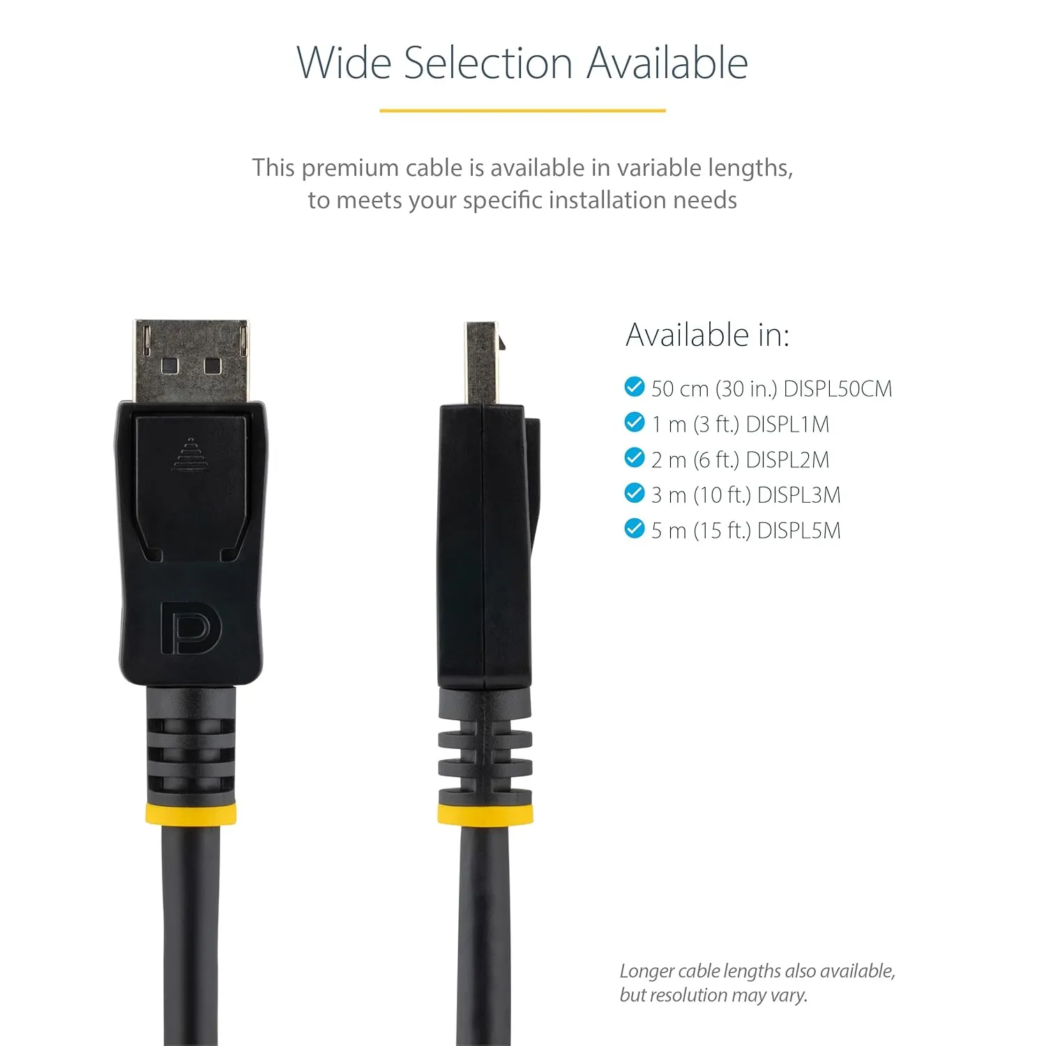 StarTech.com 2m DisplayPort 1.2 Cable with Latches (DISPL2M)