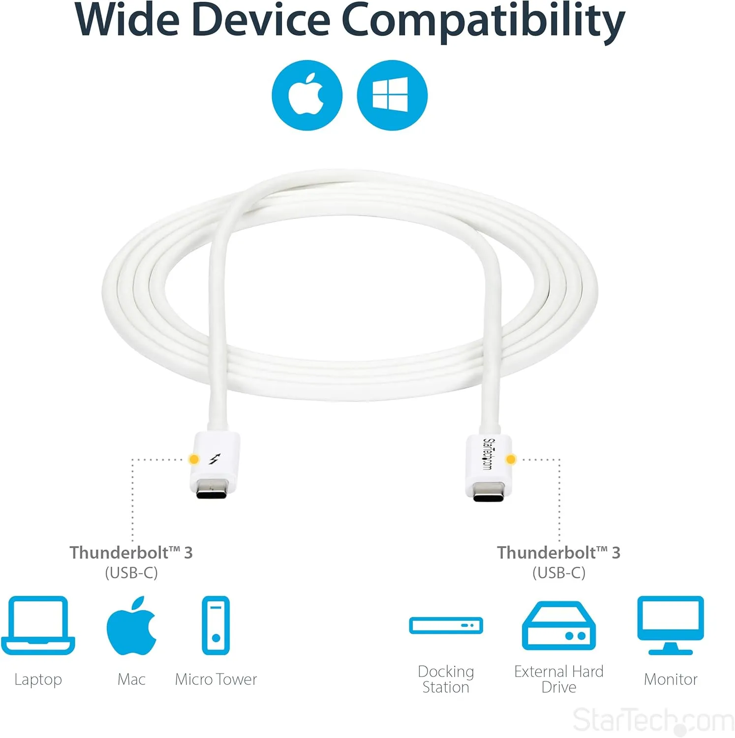 StarTech.com Passive Thunderbolt 3 USB-C Cable