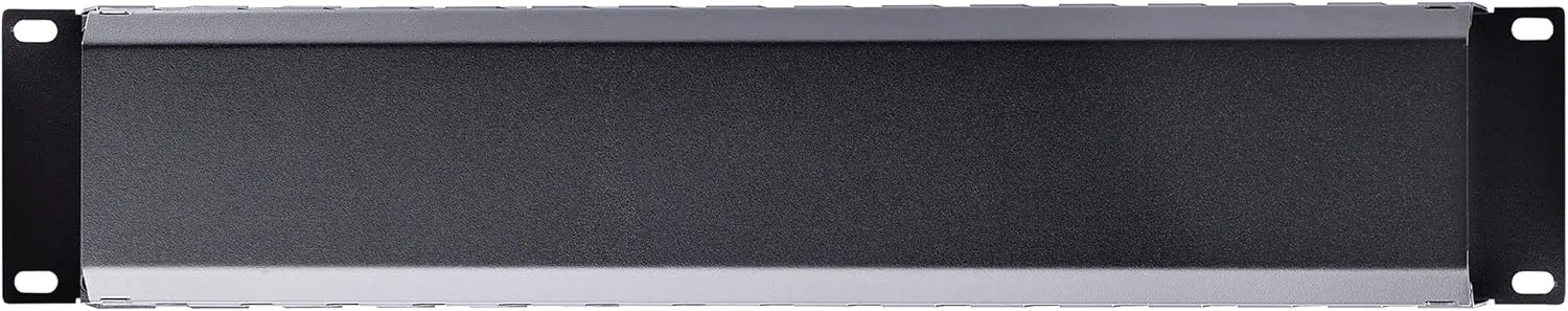 StarTech.com Horizontal 2U Server Rack Cable Management Finger Duct w/ Cover - 19" Network Rack Wire Duct Raceway Panel