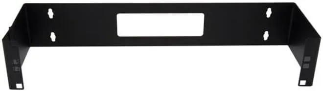 StarTech.com 2U Hinged Wall Mount Patch Panel Bracket - 6 inch Deep - 19" Patch Panel Swing Rack for Shallow Network