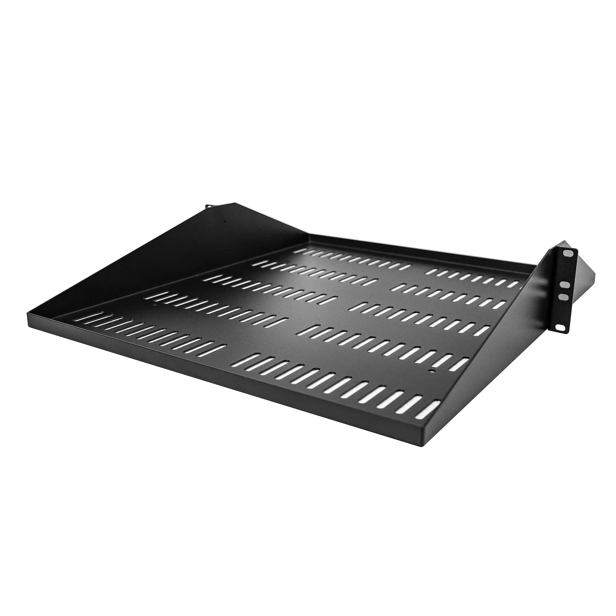 StarTech.com 2U Vented Server Rack Shelf, Center Mount, 20" Deep, 200 lb