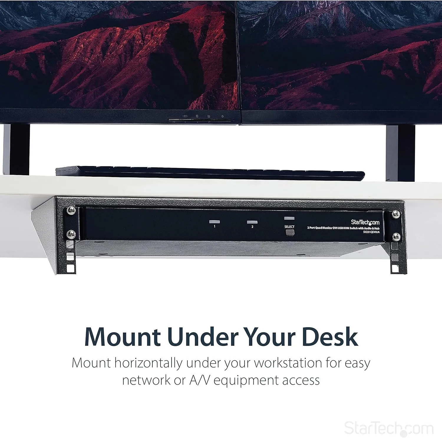 StarTech.com 19in Steel Vertical Wall Mount Rack Bracket
