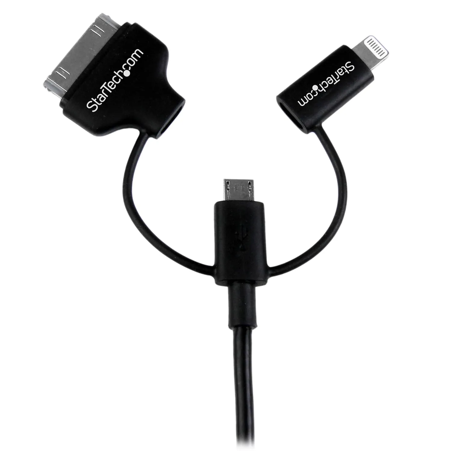 StarTech.com 3-in-1 Braided USB 2.0 Charging & Sync Cable (1m)