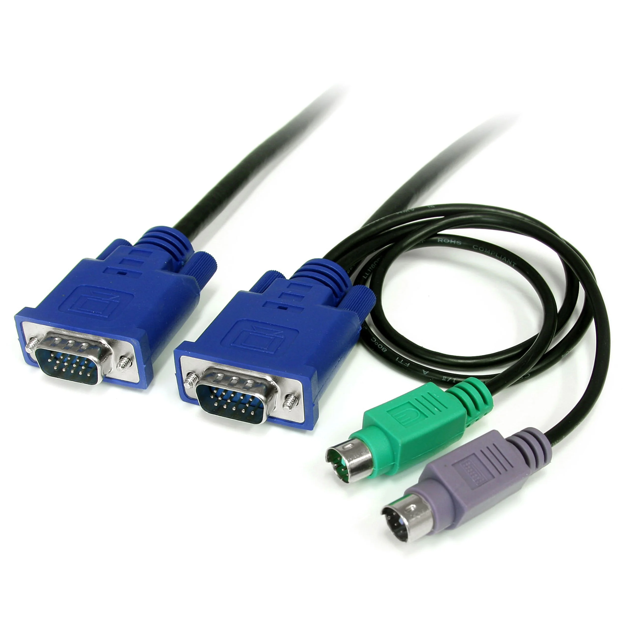 StarTech.com Ultra Thin KVM Cable - VGA with Integrated Keyboard/Mouse