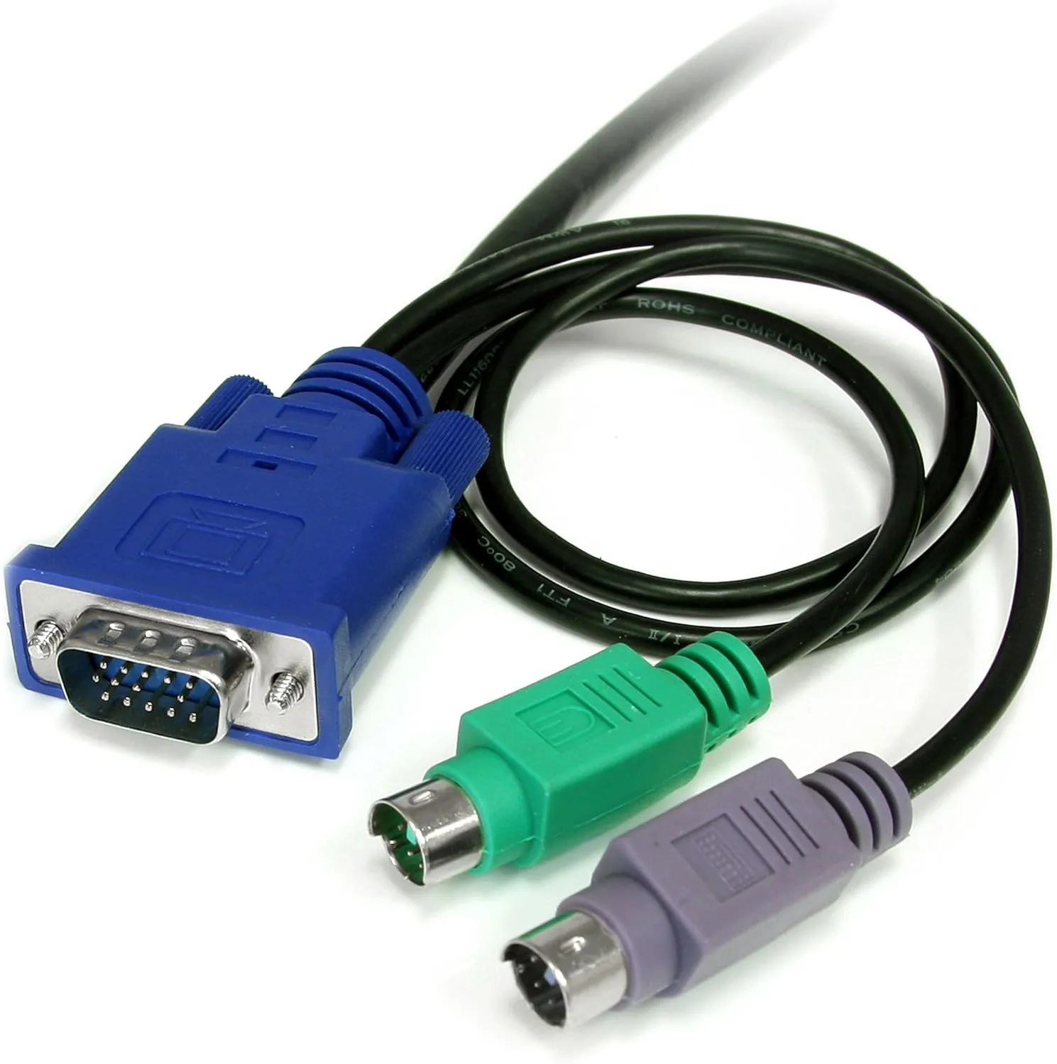 StarTech.com Ultra Thin KVM Cable - VGA with Integrated Keyboard/Mouse