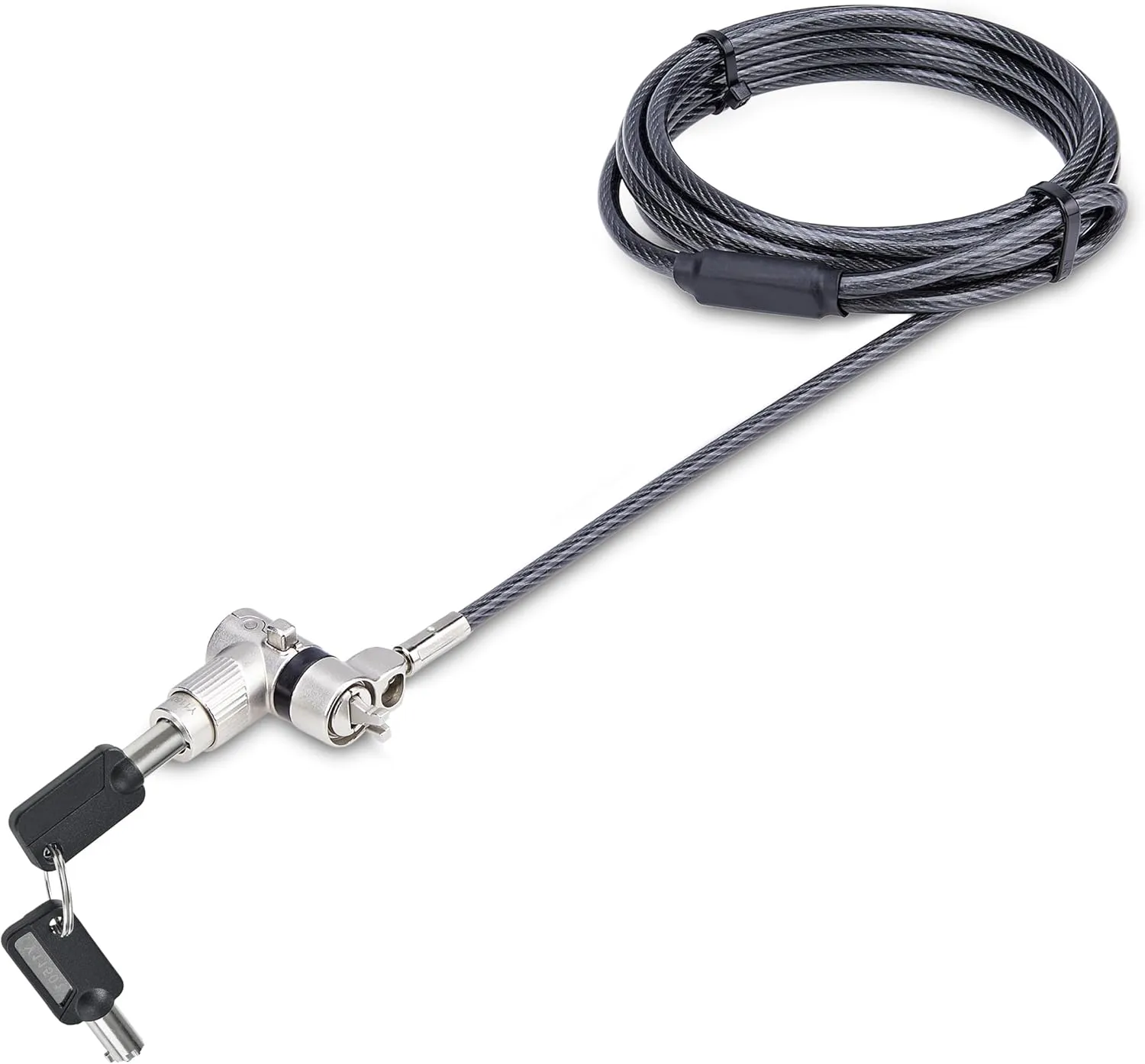 StarTech.com Universal 3-in-1 Laptop Lock 6.6ft (2m) Security Cable