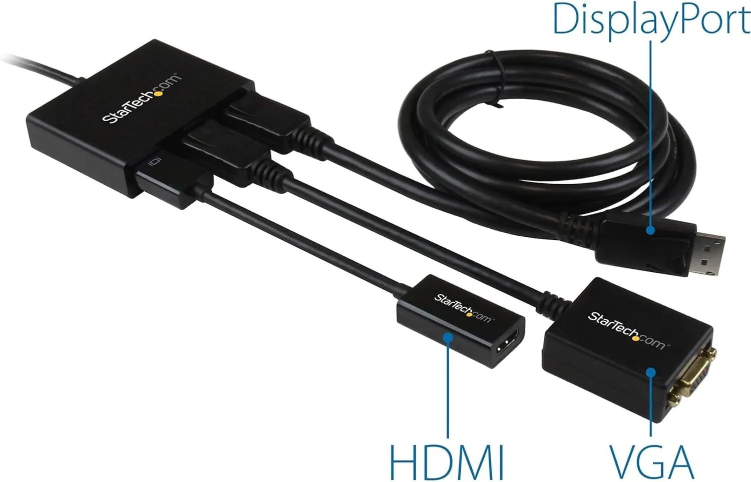 StarTech.com 3-Port DisplayPort 1.2 Splitter, DisplayPort to 3x DP Multi-Monitor Adapter