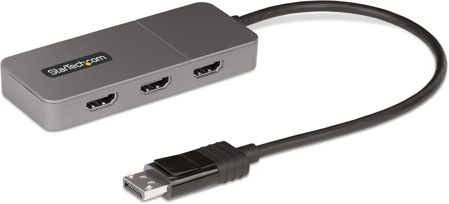 StarTech.com DisplayPort to HDMI MST Hub - DP 1.4, USB Powered, 1ft/30cm Cable