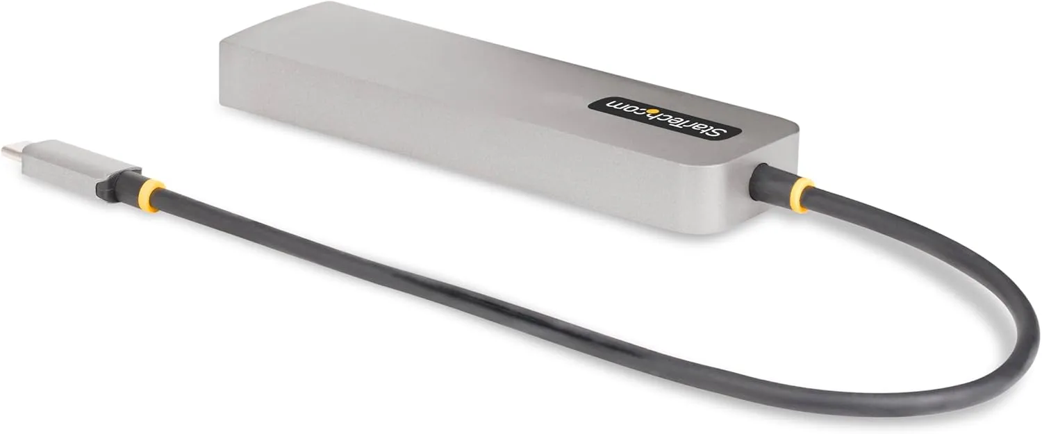 StarTech.com 3-Port USB-C Hub, 2.5 Gbps Ethernet, 100W PD Pass-Through Port, USB 3.2 10Gbps, 2X USB-A/1x USB-C, Portable Hub
