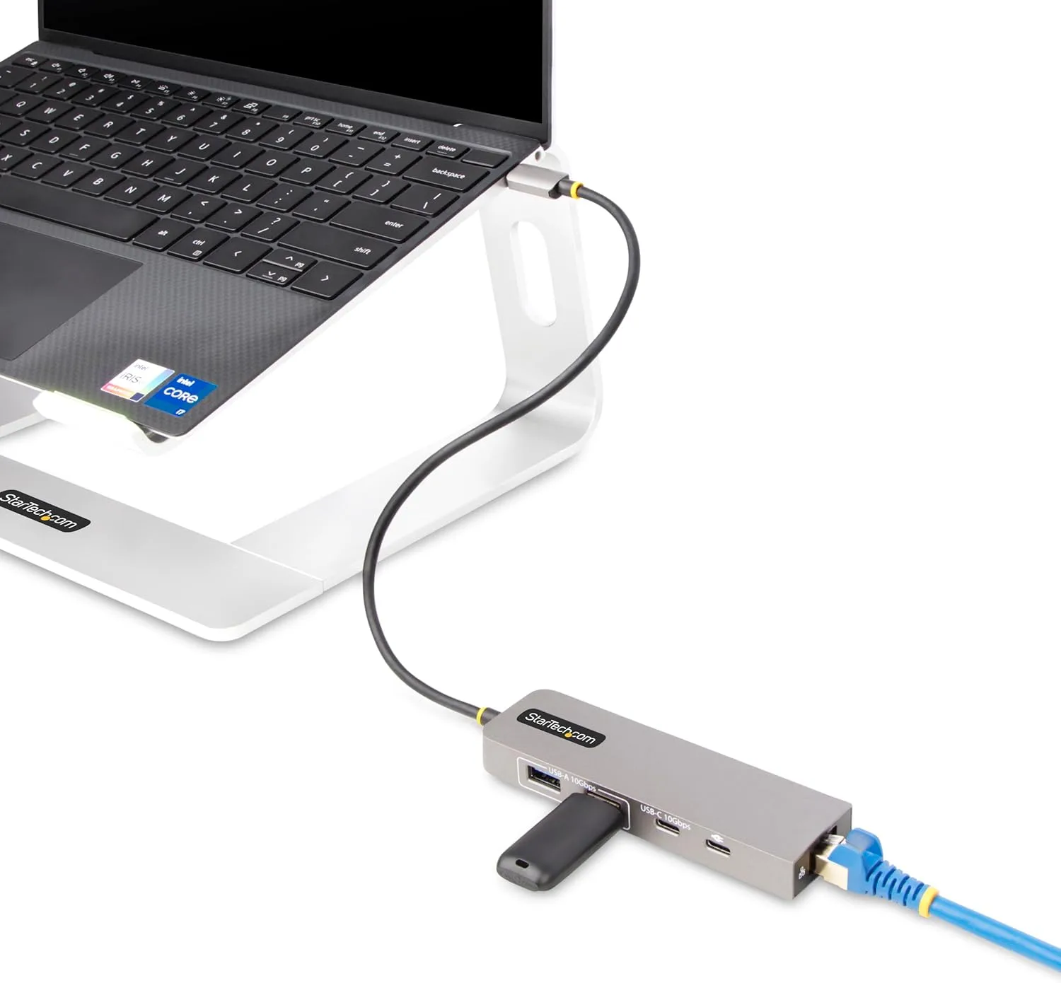 StarTech.com 3-Port USB-C Hub, 2.5 Gbps Ethernet, 100W PD Pass-Through Port, USB 3.2 10Gbps, 2X USB-A/1x USB-C, Portable Hub