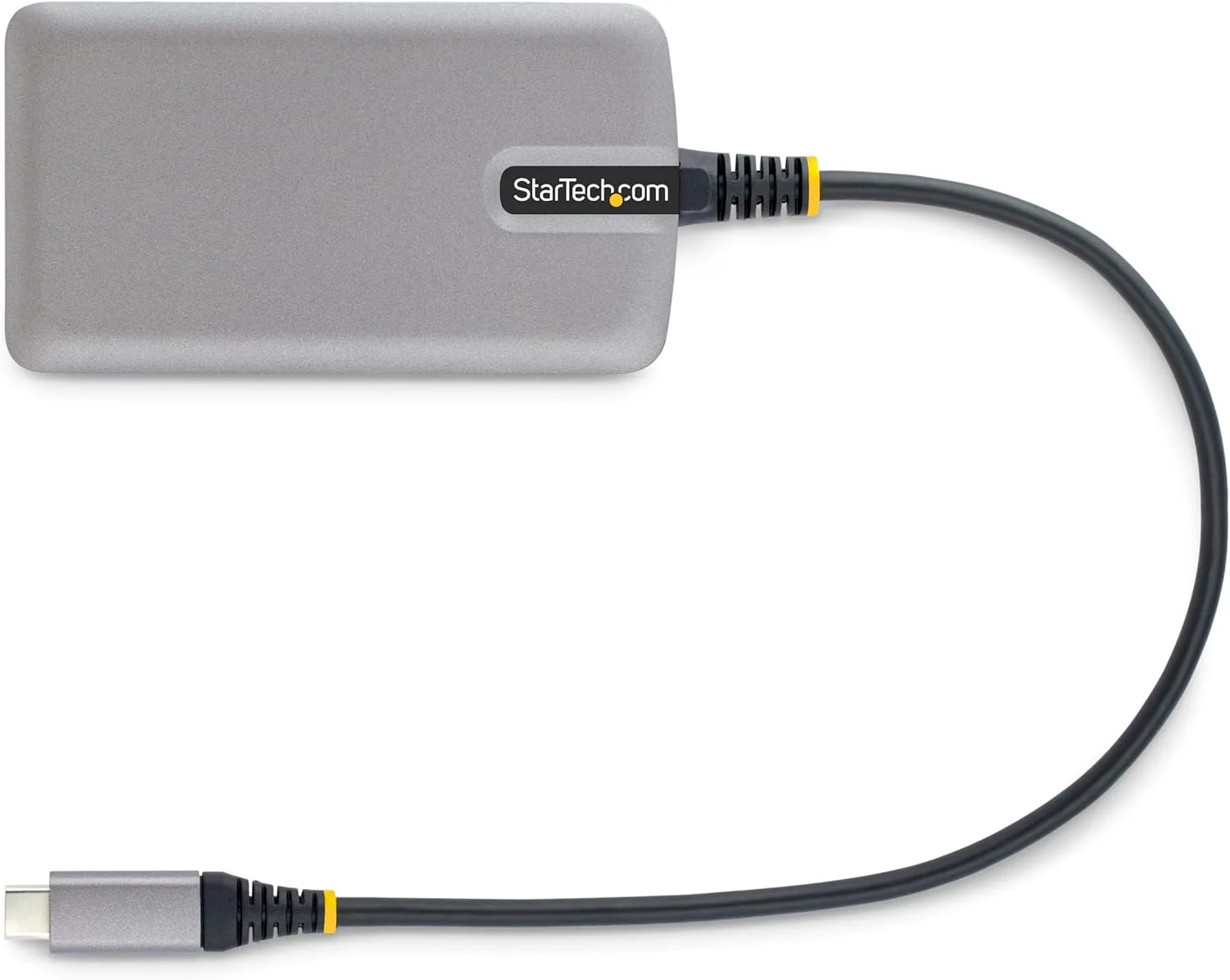 StarTech.com 3-Port USB-C Hub with Ethernet - 3X USB-A Ports, Gigabit Ethernet RJ45, USB 3.0 5Gbps, Bus-Powered