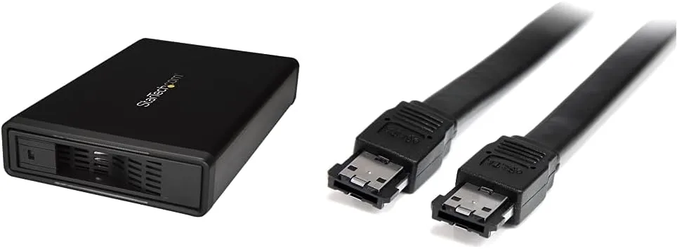 StarTech.com 3.5" External Hard Drive Enclosure with eSATA Cable USB 3.0 / eSATA (Trayless) Hard Drive Enclosure+ Electronic