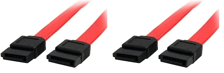 StarTech.com 36in SATA Cable - Serial ATA 150 - SATA (F) to (F) - 3 ft - Red - SATA36 (Pack of 2) Red 1 Count (Pack of 2)