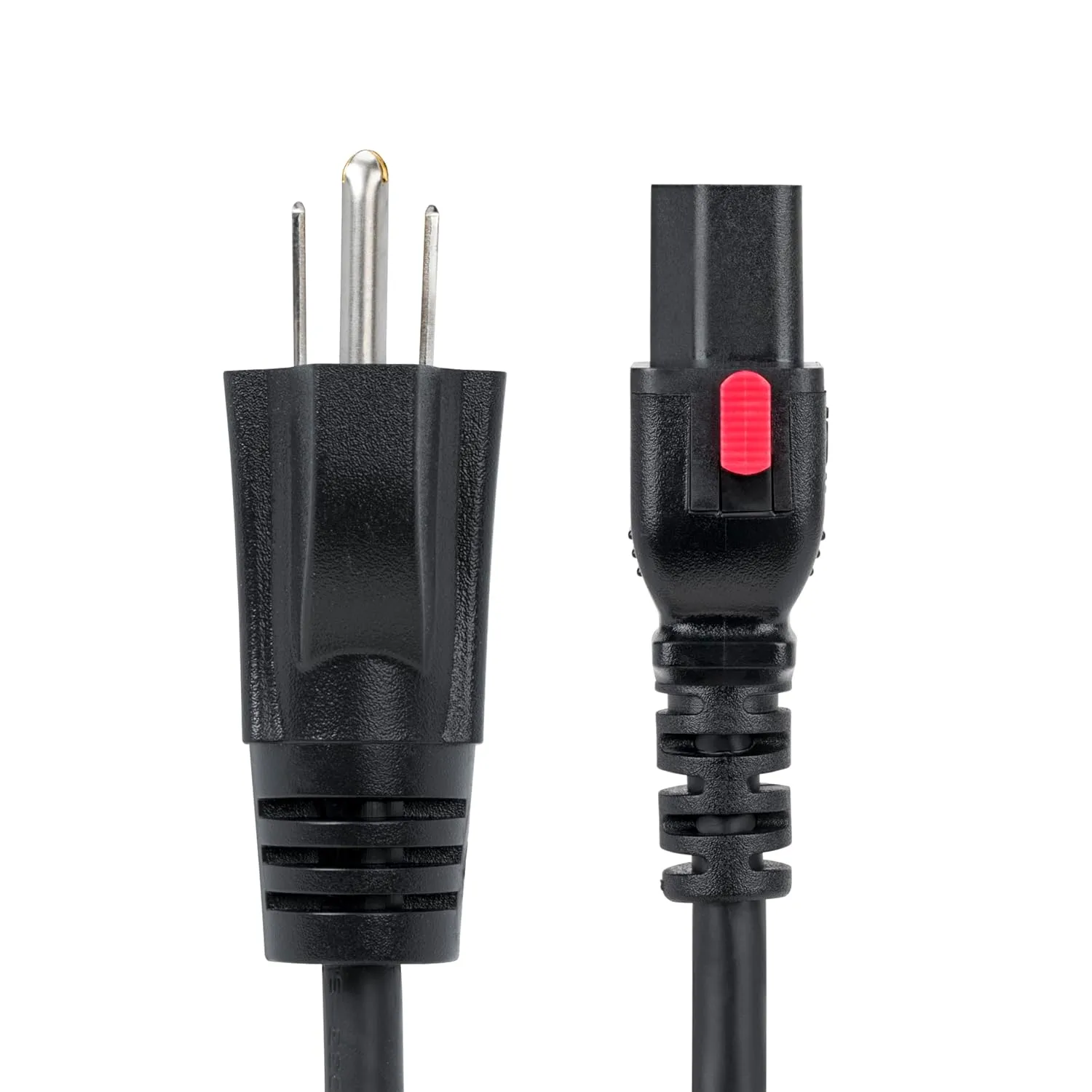 StarTech.com 6ft (1.8m) Computer Power Cord, NEMA 5-15P to Locking C13, 125V 10A, 18AWG, Replacement AC Power Cable, ETL Listed, TAA
