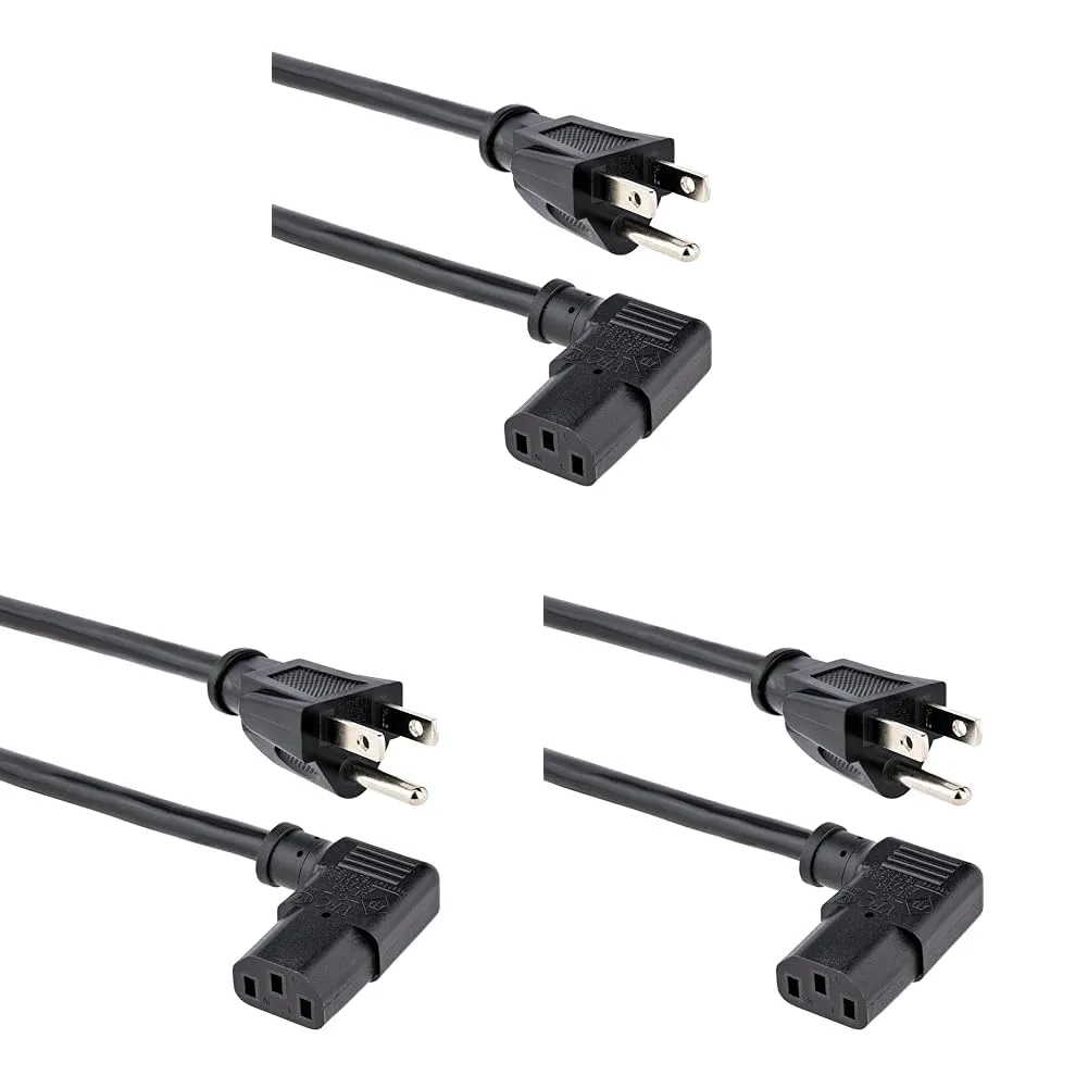 StarTech.com Computer Power Cord NEMA 5-15P to IEC C13 18AWG 125V 10A