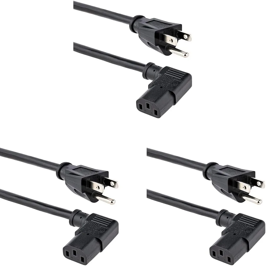 StarTech.com Computer Power Cord NEMA 5-15P to IEC C13 18AWG 125V 10A