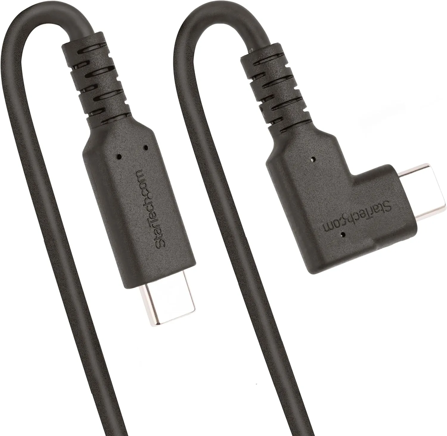 StarTech.com 1.6ft (50cm) Rugged Right Angle USB-C Cable, USB 3.2 Gen 2 (10 Gbps)