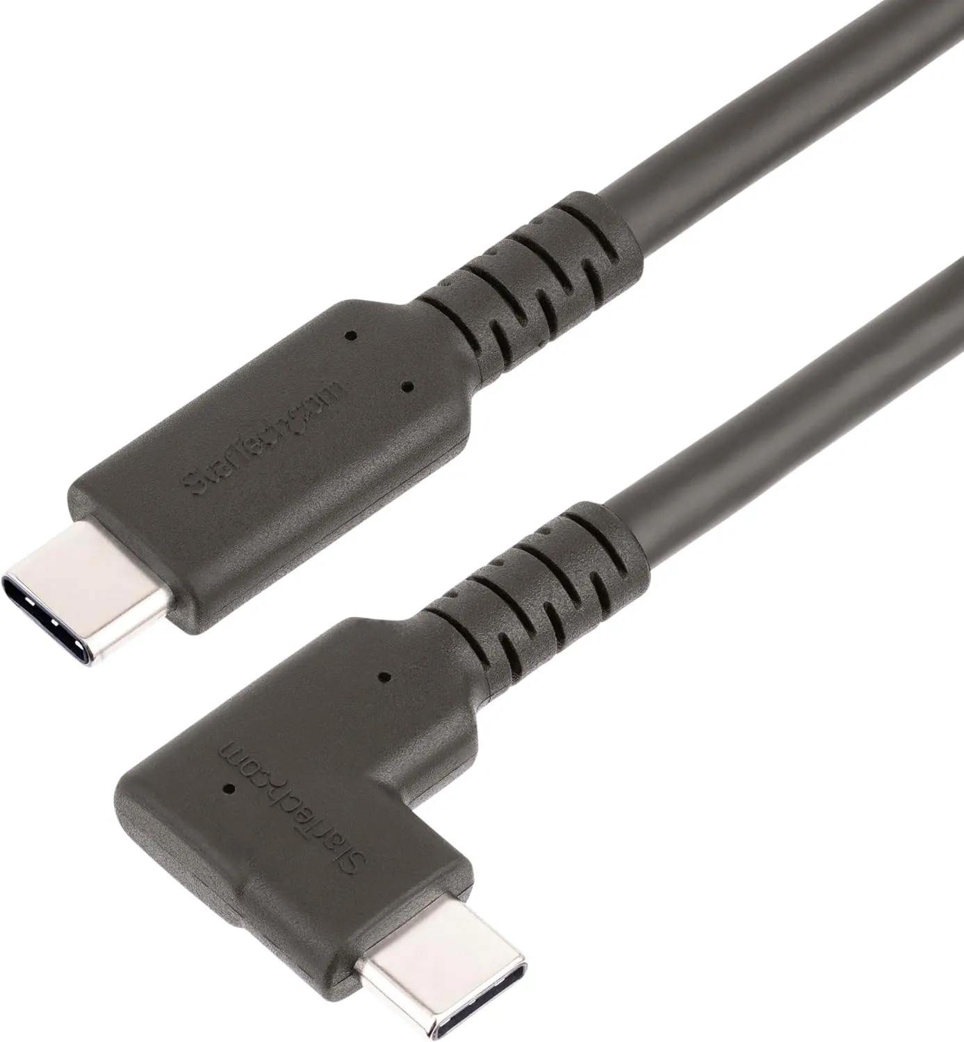 StarTech.com 1.6ft (50cm) Rugged Right Angle USB-C Cable, USB 3.2 Gen 2 (10 Gbps)