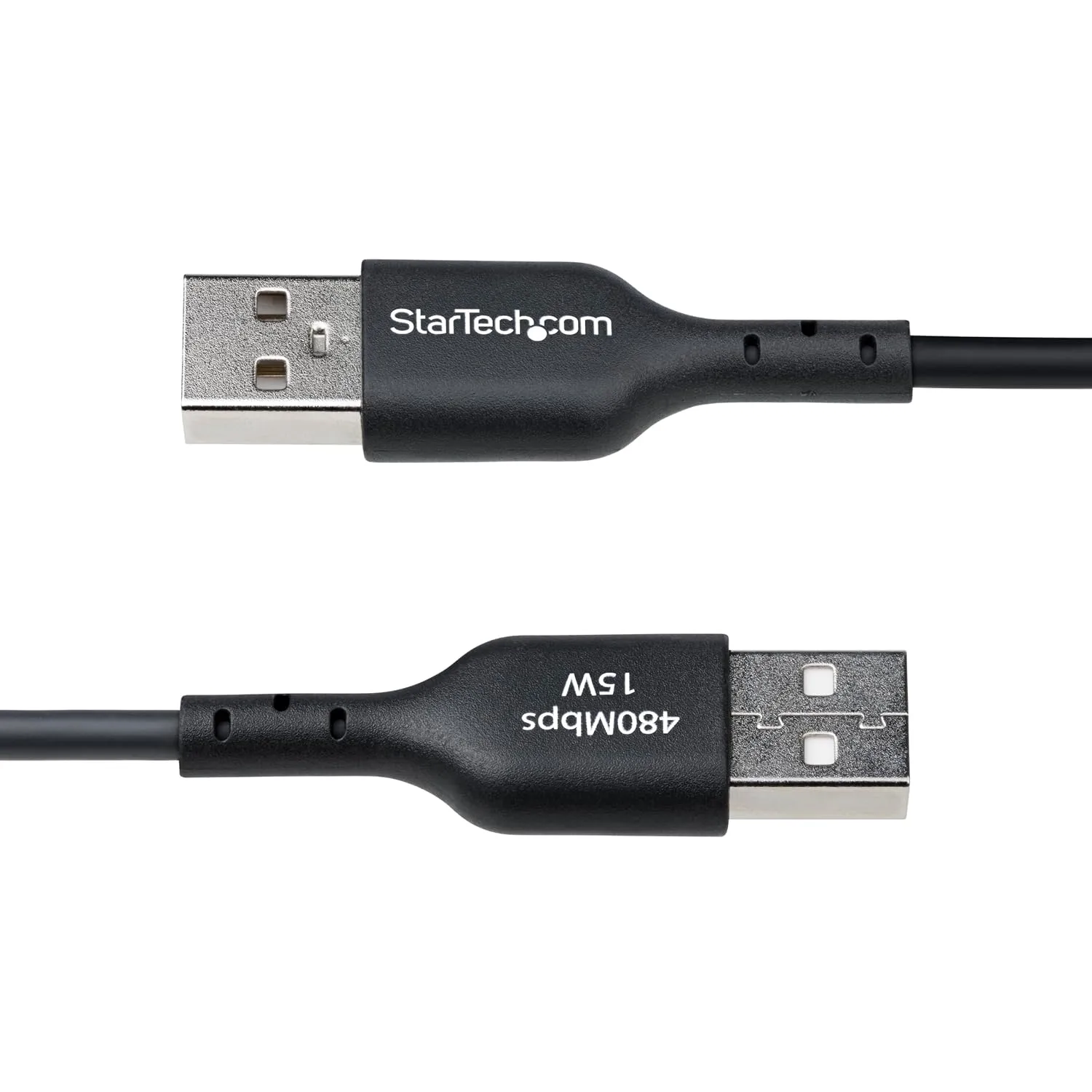 StarTech.com 3ft (91cm) USB-A to USB-C Charging Cable, Charge & Sync, 3A, USB 2.0, TPE Jacket, Black USB Charging Cord