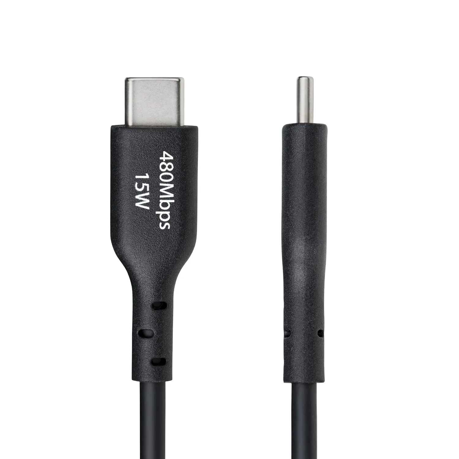 StarTech.com 3ft (91cm) USB-A to USB-C Charging Cable, Charge & Sync, 3A, USB 2.0, TPE Jacket, Black USB Charging Cord