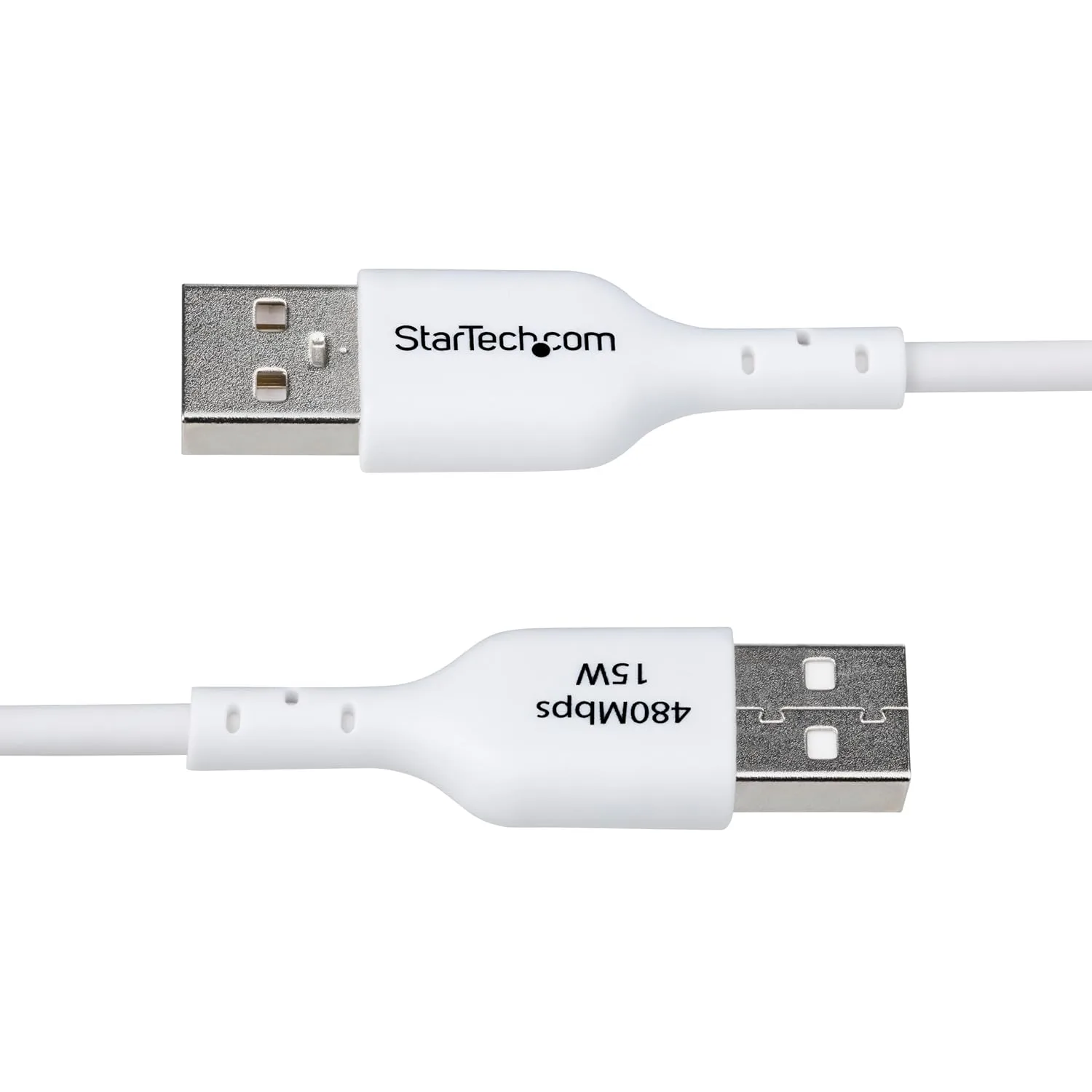 StarTech.com 3ft (91cm) USB-A to USB-C Charging Cable, Charge & Sync, 3A, USB 2.0, TPE Jacket, White USB Charging Cord