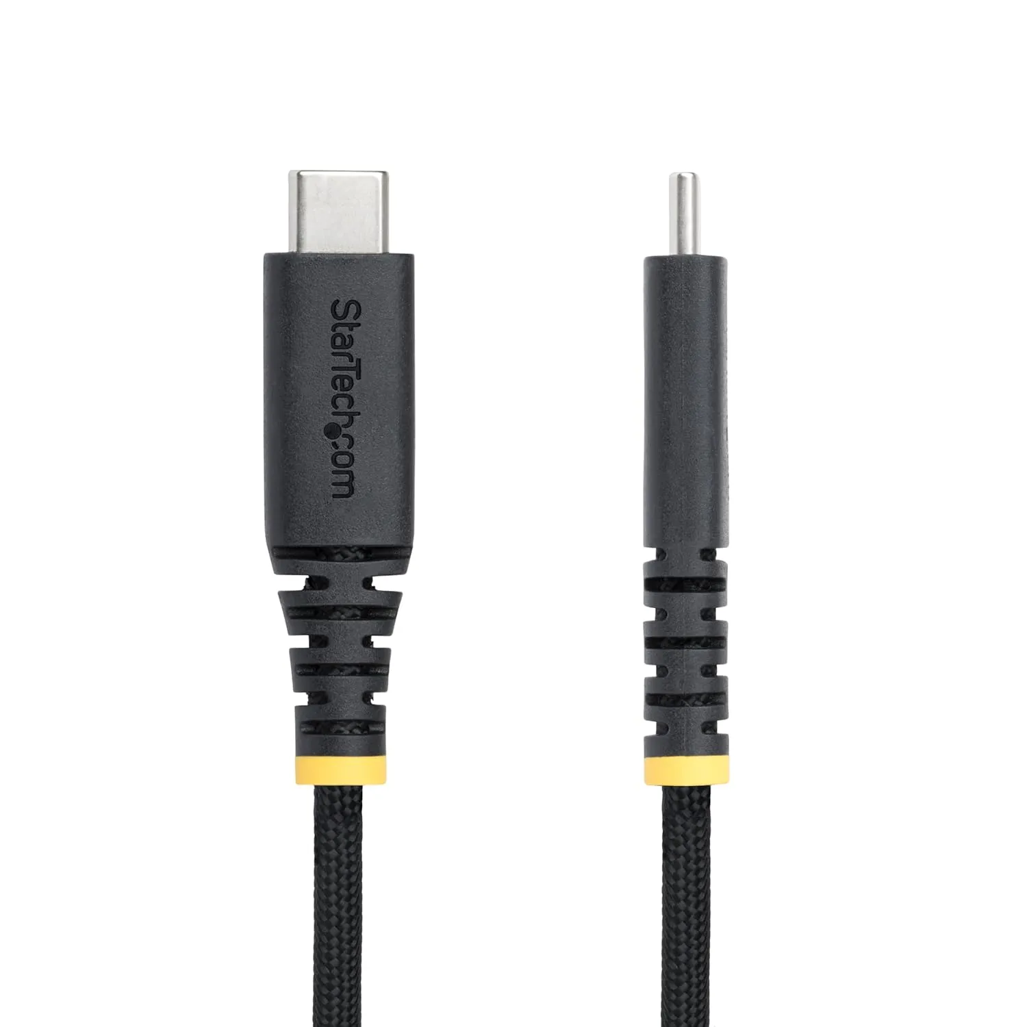 StarTech.com 6.6ft (2m) USB-C Charging Cable, Side Screw Locking, 240W (5A) PD EPR, Dual-Layer Silicone/Braided Jacket