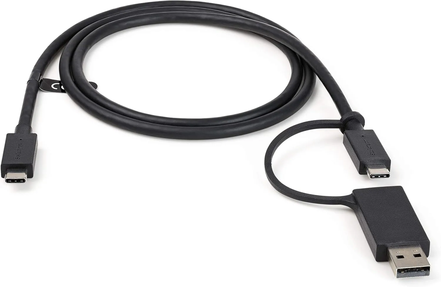 StarTech.com 3ft/1m USB-C Cable with USB-A Adapter Dongle, USB-C to C (10Gbps/PD), USB-A to C (5Gbps)