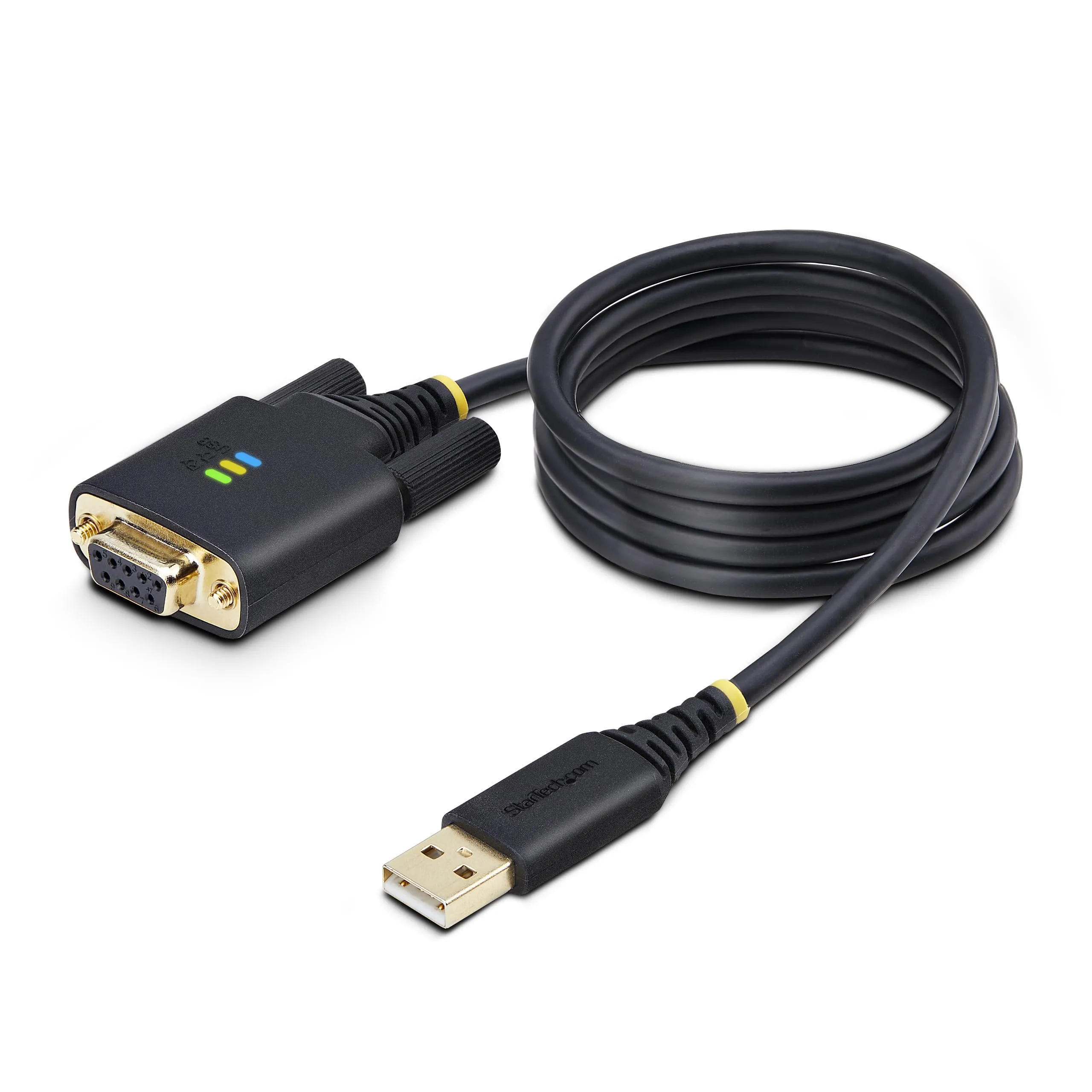 StarTech.com USB to Null Modem RS232 Serial Adapter Cable (USB-A to DB9) - FTDI, COM Retention