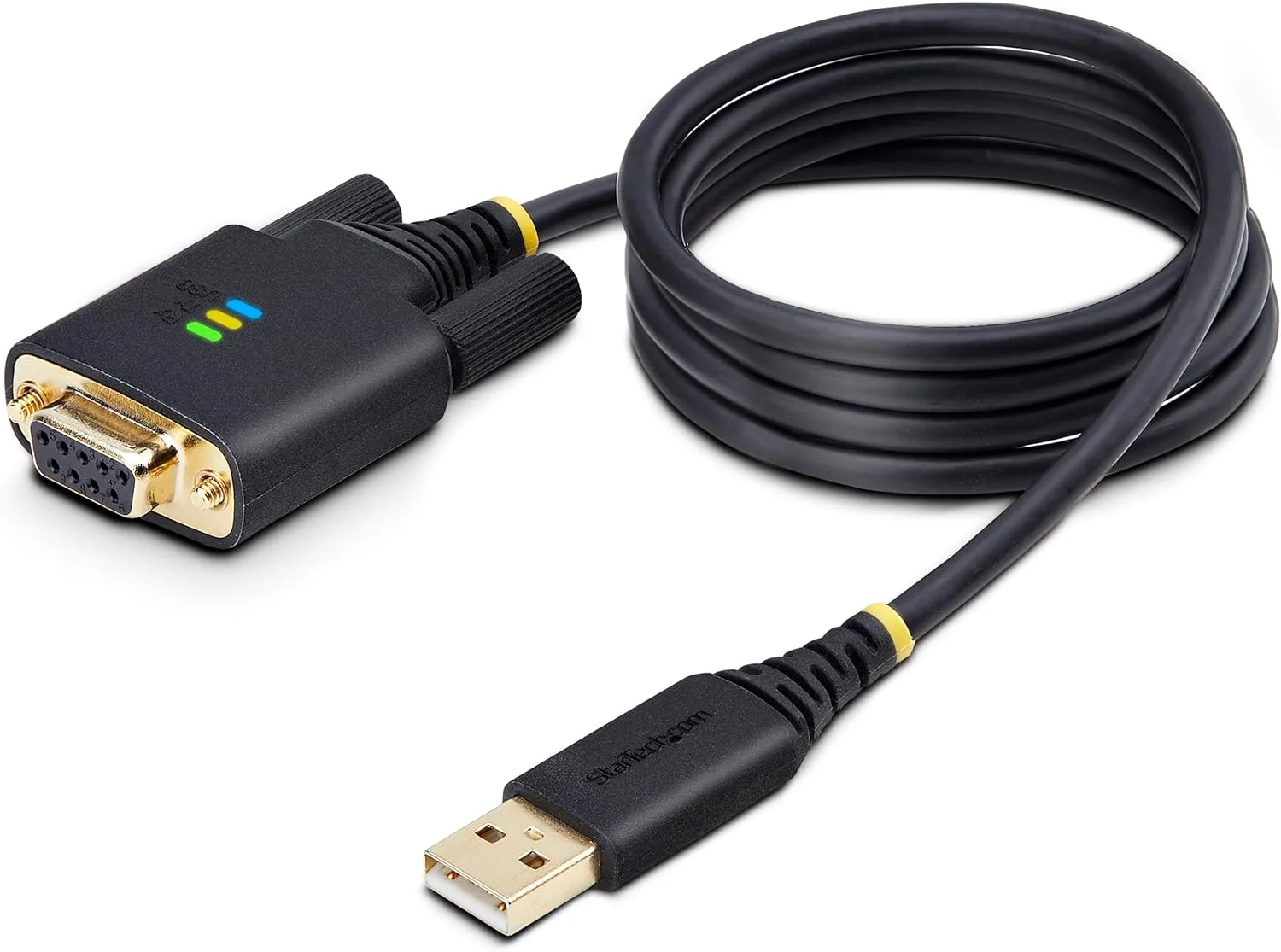 StarTech.com USB to Null Modem RS232 Serial Adapter Cable (USB-A to DB9) - FTDI, COM Retention