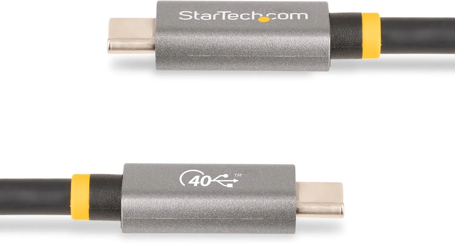 3ft [1m] USB4 Cable, USB-IF Certified USB-C Cable, 40 Gbps, 100W, 8K 60Hz, Compatible w/Thunderbolt 4/3/USB 3.2, USB Type-C