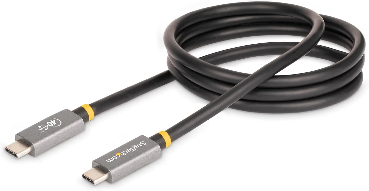 3ft [1m] USB4 Cable, USB-IF Certified USB-C Cable, 40 Gbps, 100W, 8K 60Hz, Compatible w/Thunderbolt 4/3/USB 3.2, USB Type-C