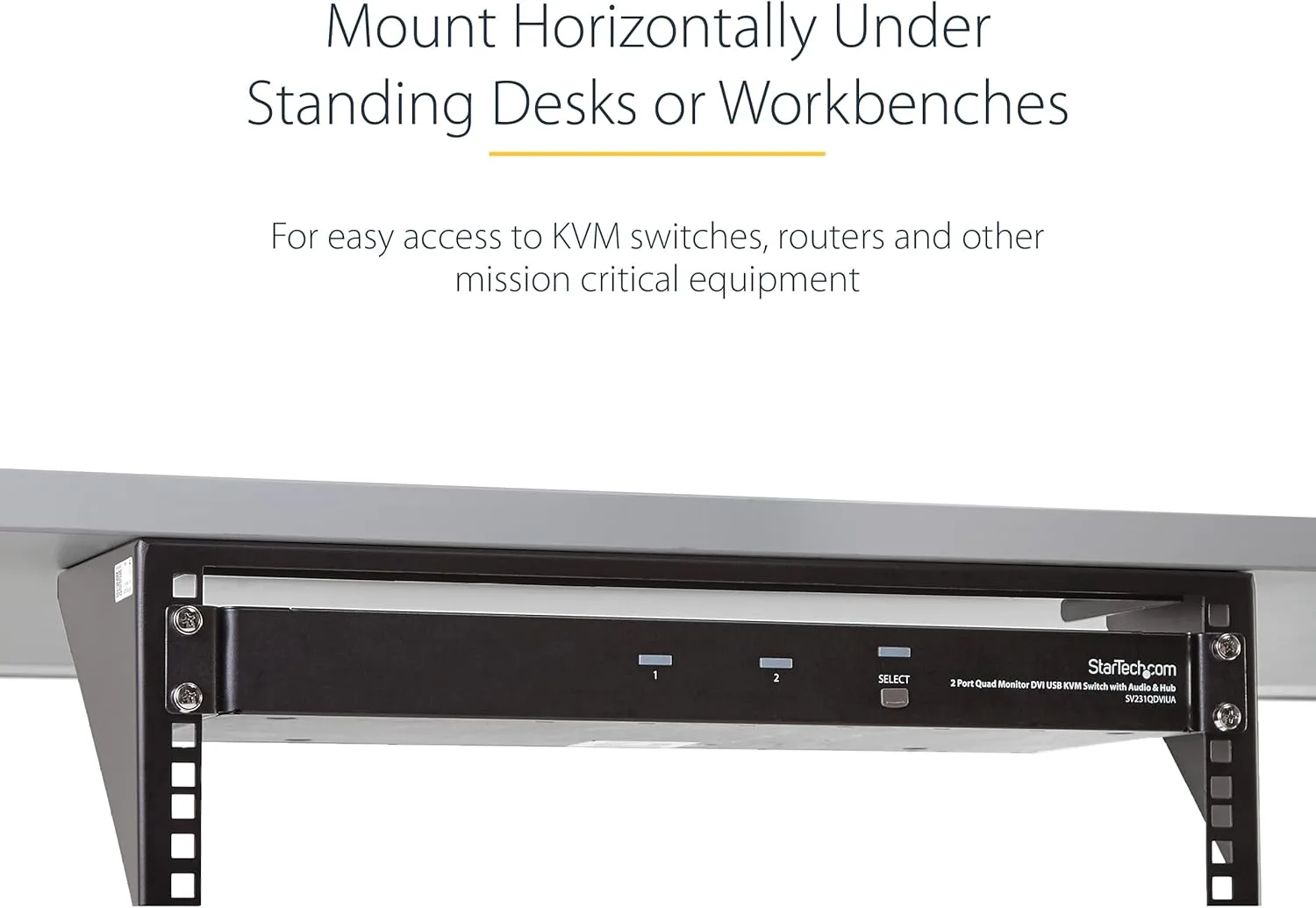 StarTech.com 19in Steel Vertical Wall Mount Rack Bracket